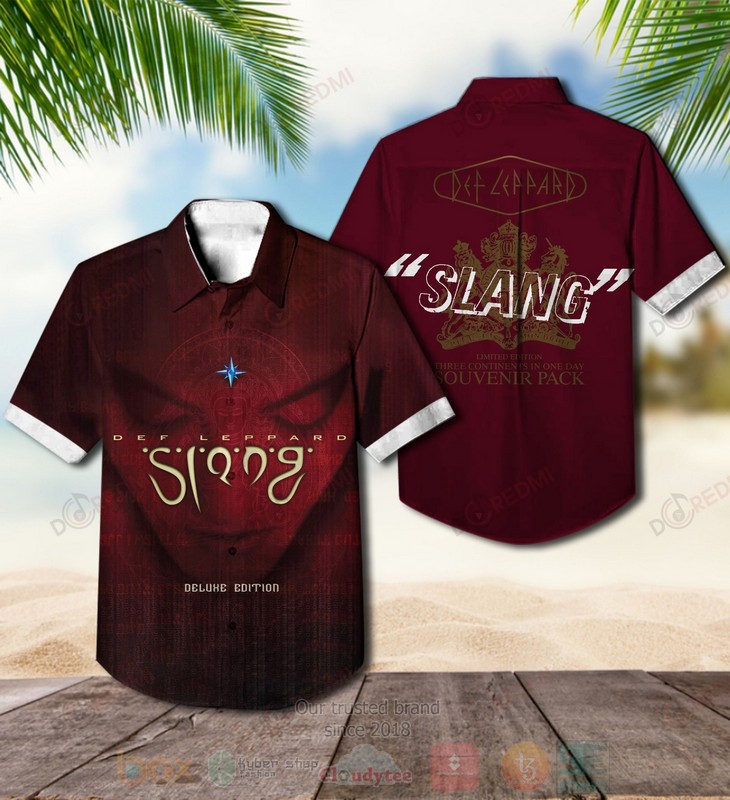 Def Leppard Slang Hawaiian Shirt