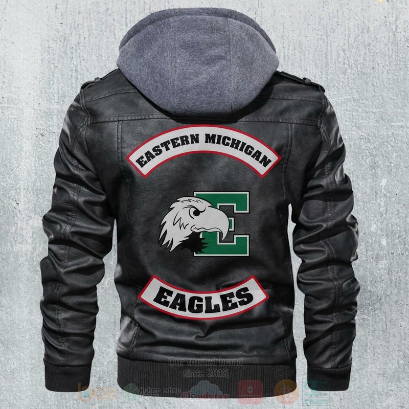Eastern Michigan Eagles NCAA Football Motorcycle Leather Jacket