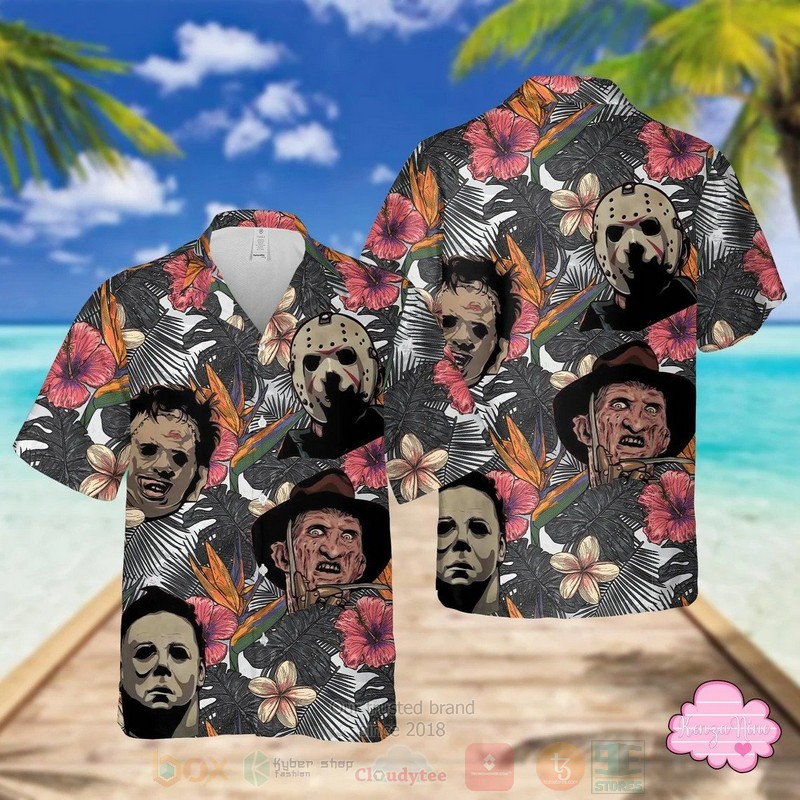 Jason Voorhees Freddy Krueger and Michael Myers Hawaiian Shirt