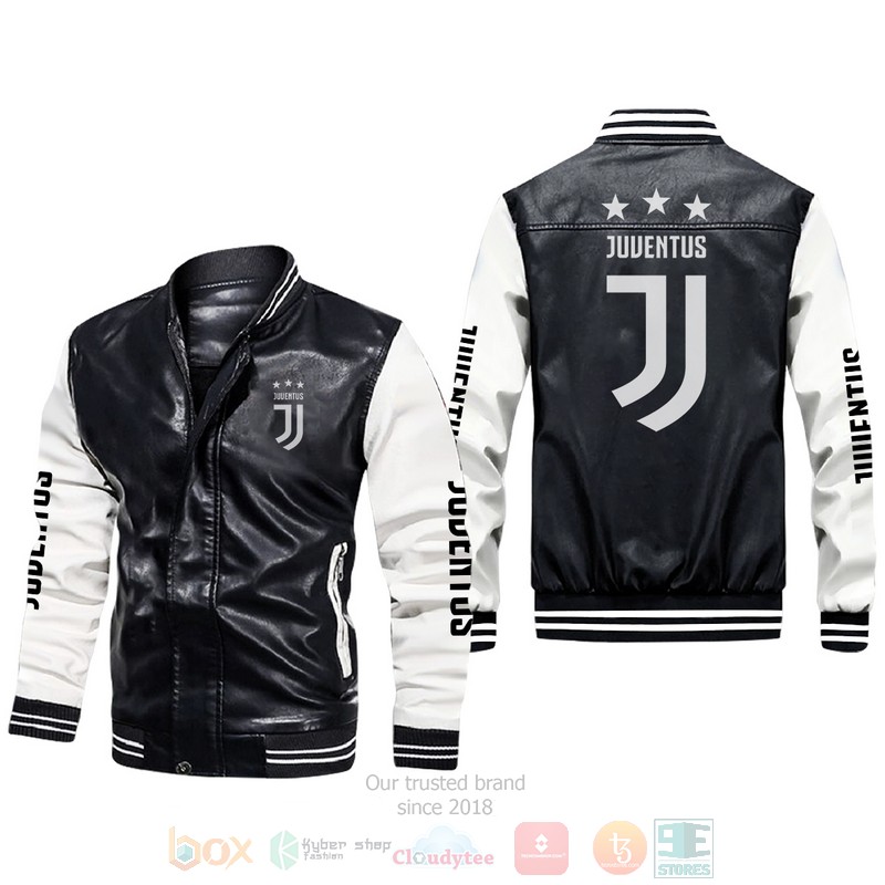 Juventus FC Leather Bomber Jacket