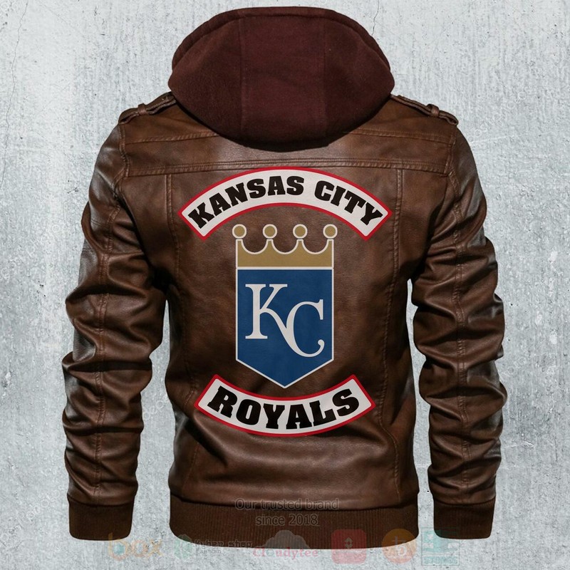 Kansas City Royals MLB Baseball Motorcycle Leather Jacket