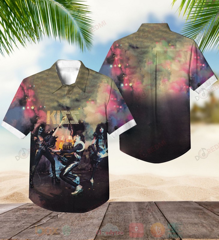Kiss Guitar Hawaiian Shirt