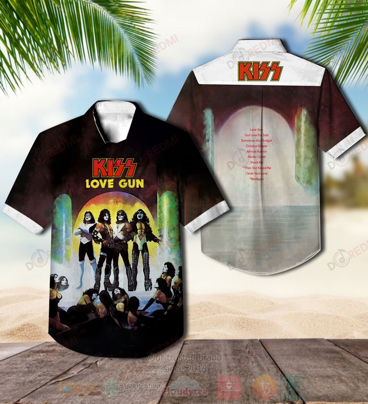 Kiss Love Gun Album Hawaiian Shirt