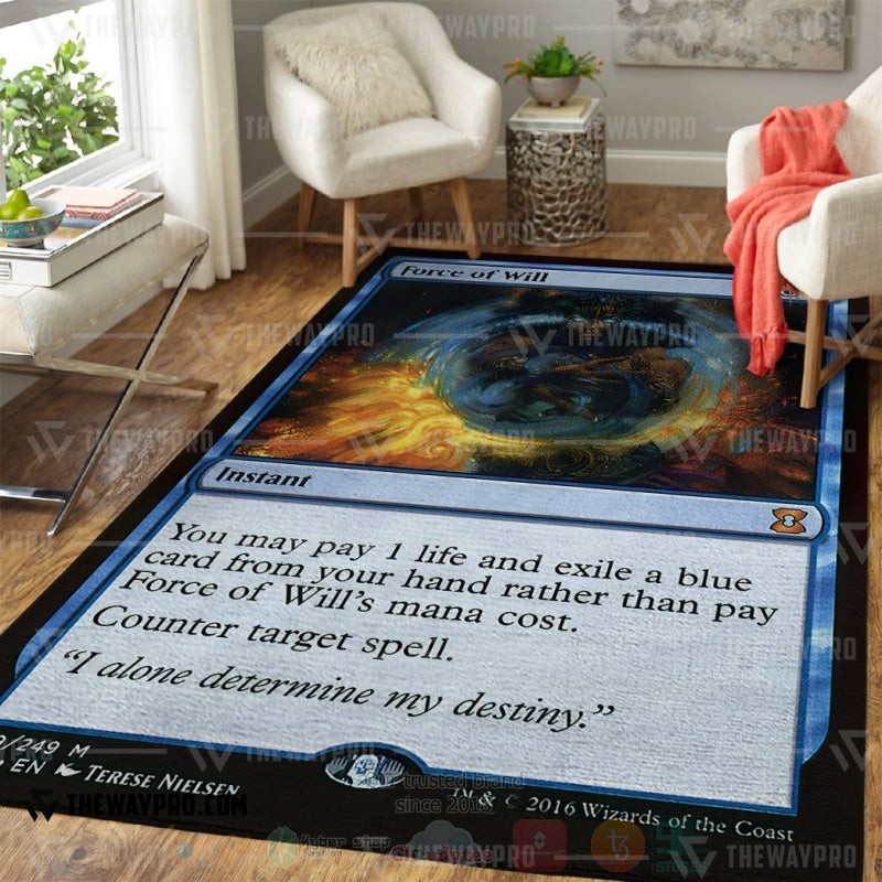 Magic The Gathering Force of Will Rug