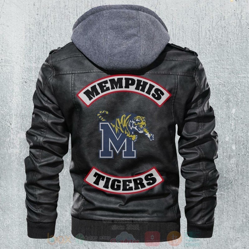 Memphis Tigers NCAA Football Motorcycle Leather Jacket