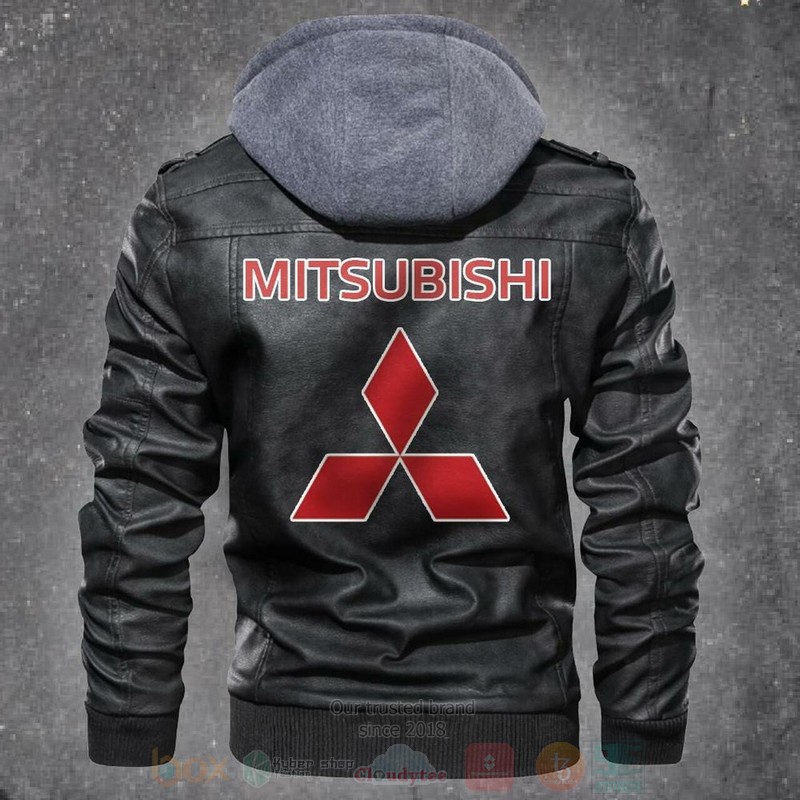 Mitsubishi Automobile Car Motorcycle Leather Jacket