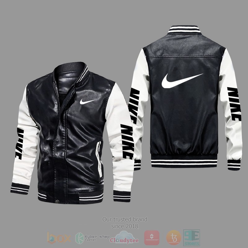 Nike Leather Bomber Jacket