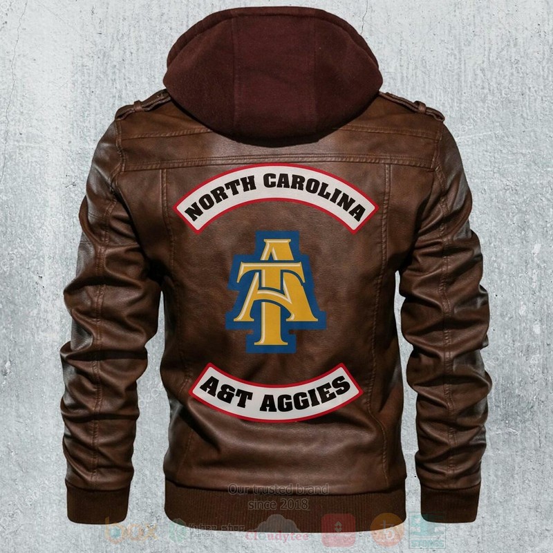 North Carolina At Aggies NCAA Football Motorcycle Leather Jacket