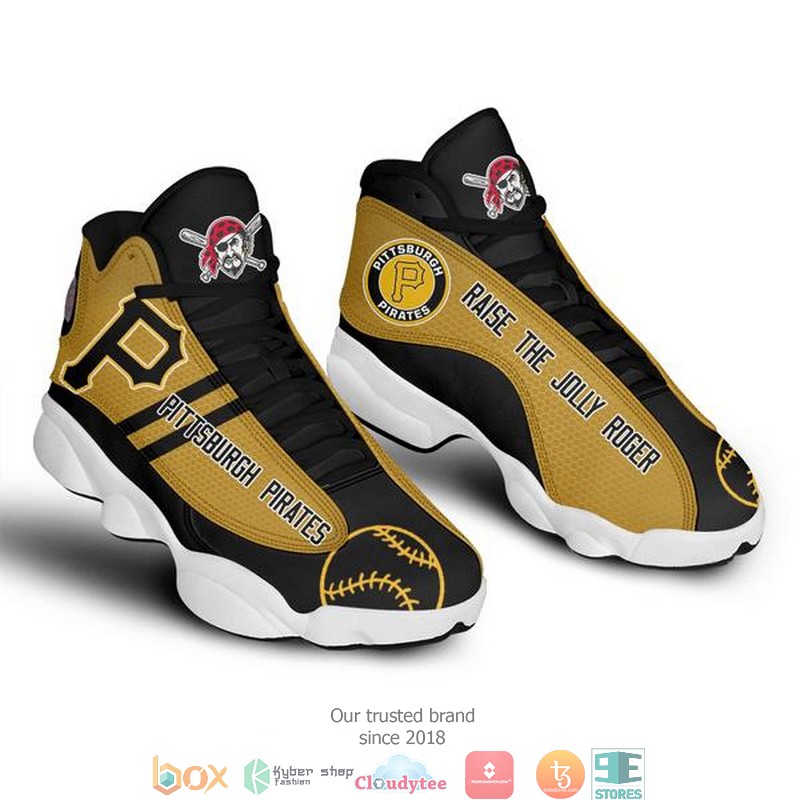 Pittsburgh Pirates MLB 2 Baseball Air Jordan 13 Sneaker Shoes