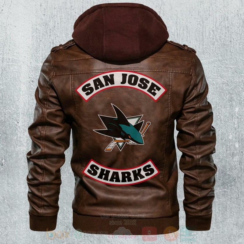 San Jose Shark Nhl Hockey Motorcycle Leather Jacket