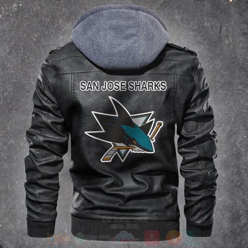 San Jose Sharks Nhl Hockey Motorcycle Leather Jacket