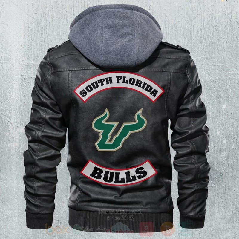 South Florida Bulls NCAA Football Motorcycle Leather Jacket