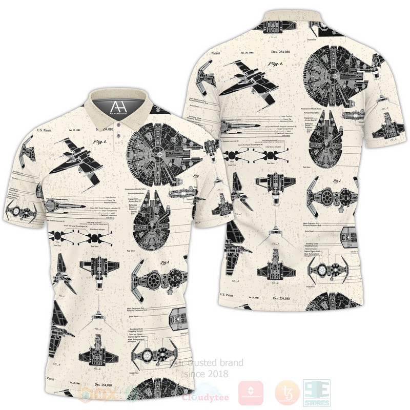 Star Wars Patent Cream Polo Shirt