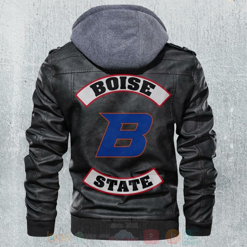 Boise State Broncos NCAA Football Motorcycle Leather Jacket