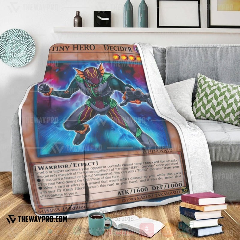 Yu Gi Oh Destiny HERO Decider Soft Blanket 1