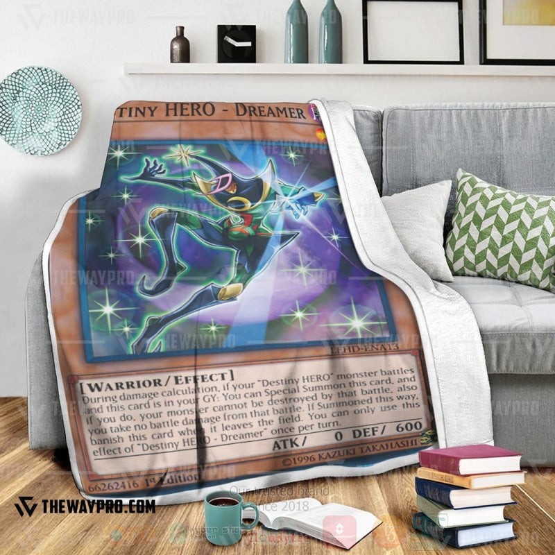 Yu Gi Oh Destiny HERO Dreamer Soft Blanket 1