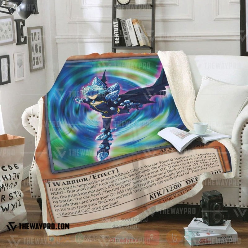 Yu Gi Oh Destiny Hero Diamond Gal Soft Blanket
