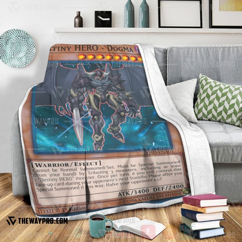 Yu Gi Oh Destiny Hero Dogma Soft Blanket 1