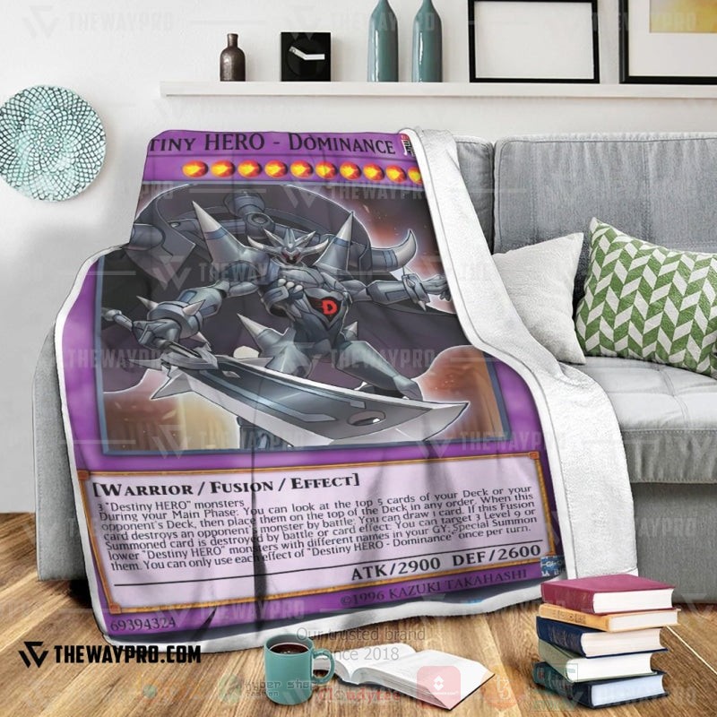 Yu Gi Oh Destiny Hero Dominance Soft Blanket 1