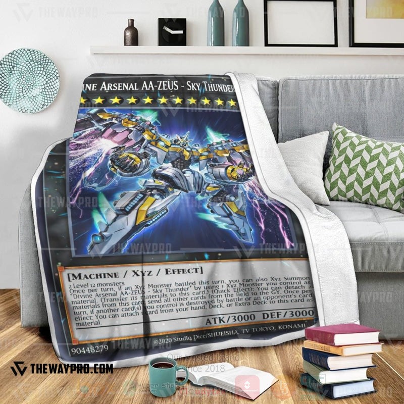 Yu Gi Oh Divine Arsenal AA ZEUS Sky Thunder Soft Blanket 1