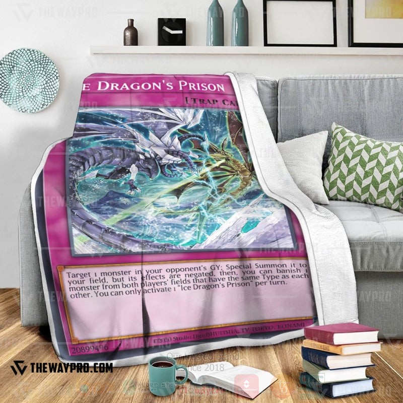 Yu Gi Oh Ice Dragons Prison Soft Blanket 1