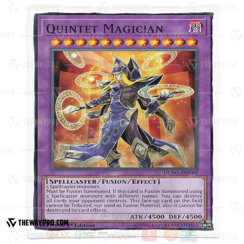 Yu Gi Oh Quintet Magician Soft Blanket 1 2