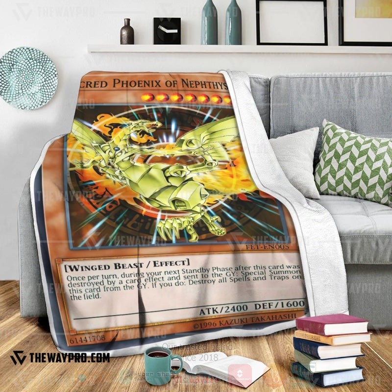 Yu Gi Oh Sacred Phoenix of Nephthys Soft Blanket 1