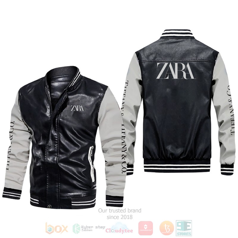 Zara Leather Bomber Jacket