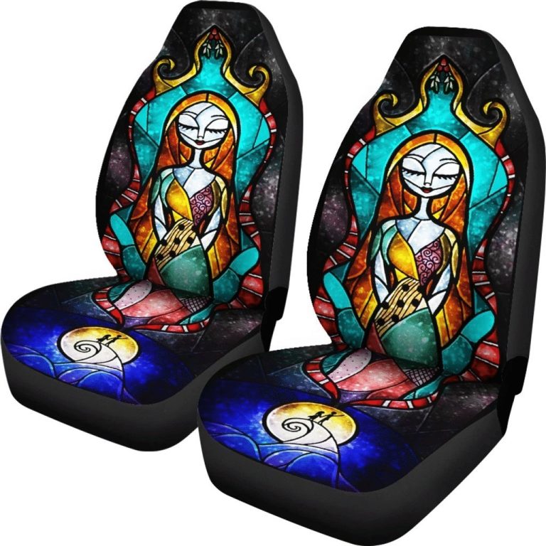 HOT Jack Sally The Nightmare Before Christmas Pattern 3D Seat Car Cover1