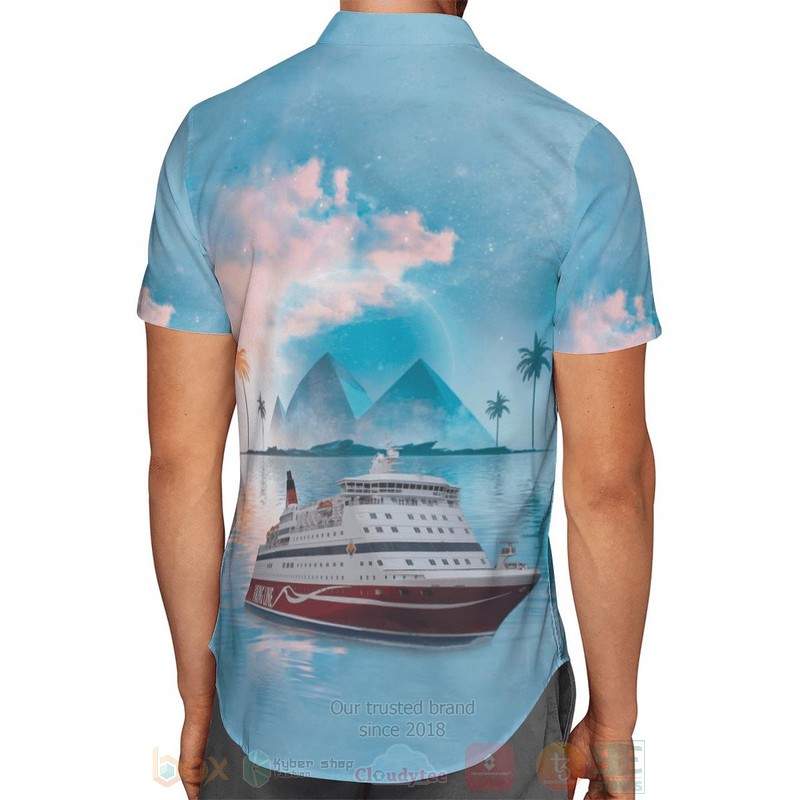 Viking Line Blue Hawaiian Shirt 1 2