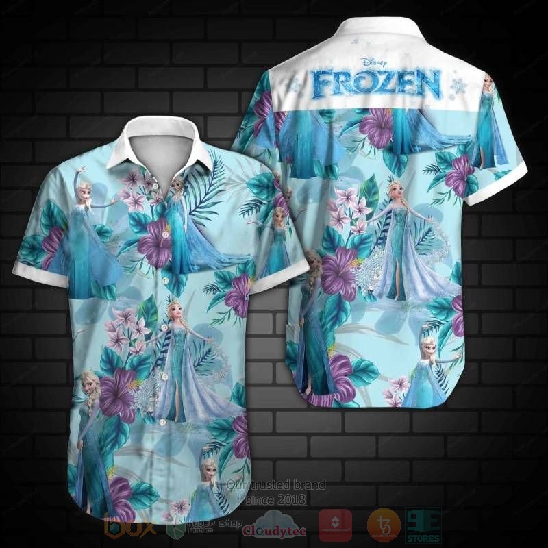 Disney Frozen Short Sleeve Hawaiian Shirt