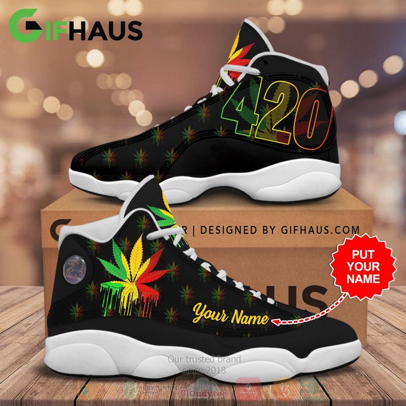 420 Cannabis Culture Custom Name Air Jordan 13 Shoes