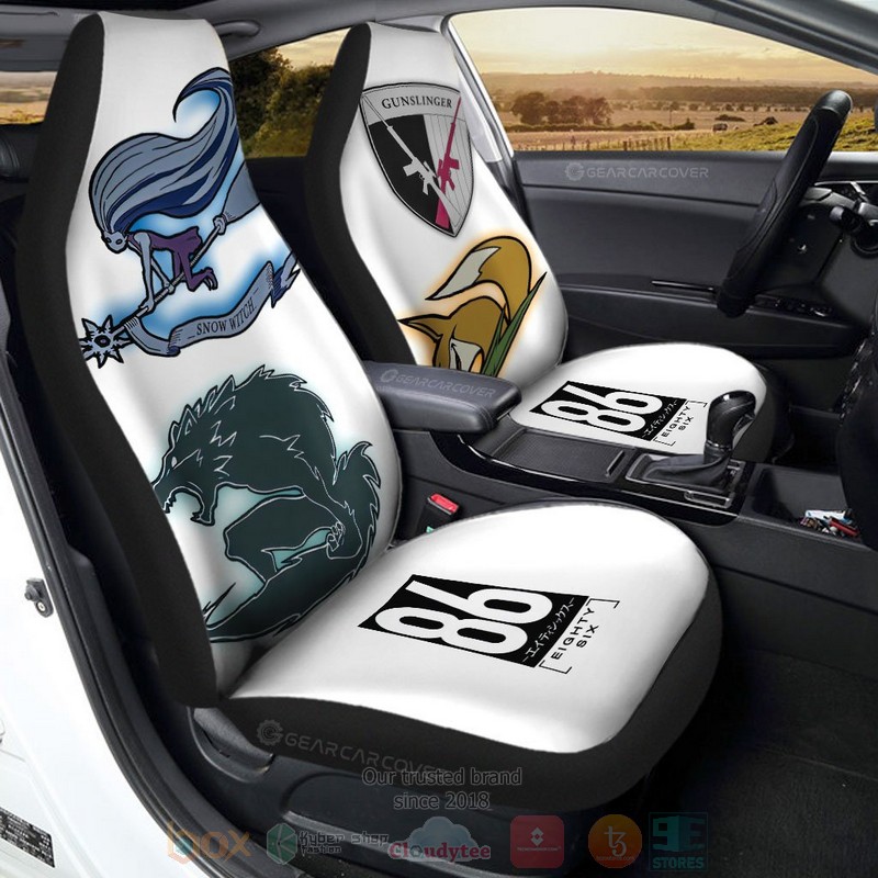 86 Eighty Six White Anime Car Seat Cover