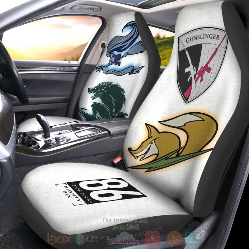 86 Eighty Six White Anime Car Seat Cover 1