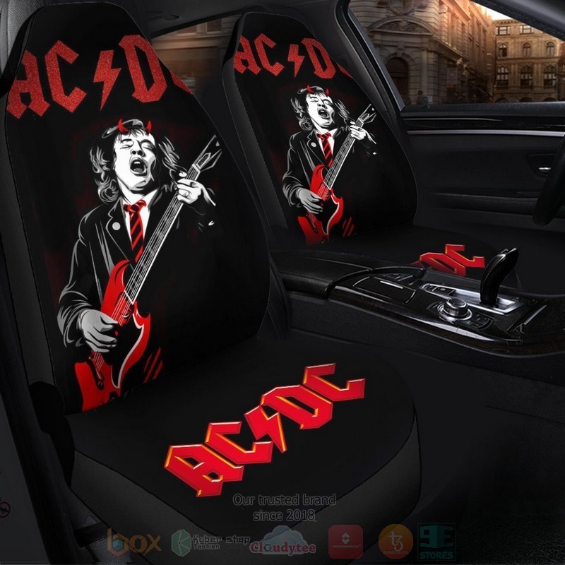 AC DC Band Car Seat Cover