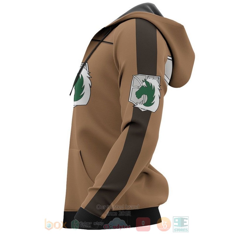 AOT Military Police Uniform Attack On Titan Anime 3D Hoodie Bomber Jacket 1 2 3 4 5