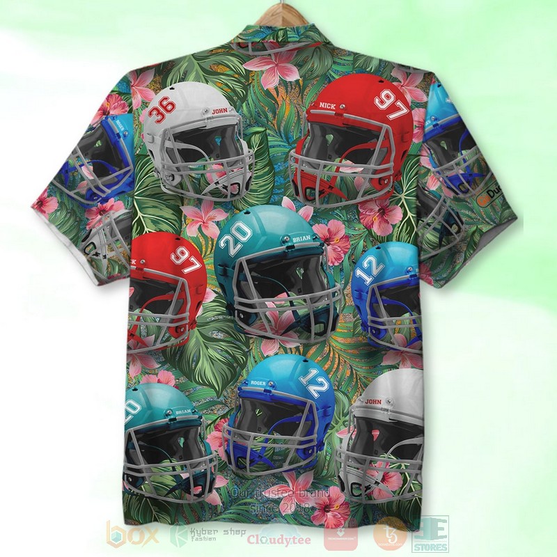 American Football Helmet American Football Hawaiian Shirt 1