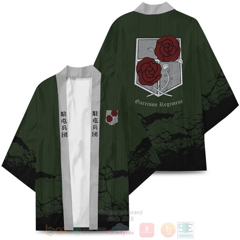 Anime Attack on Titan Garrison Inspired Kimono