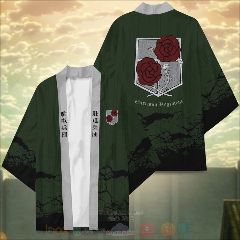 Anime Attack on Titan Garrison Inspired Kimono 1