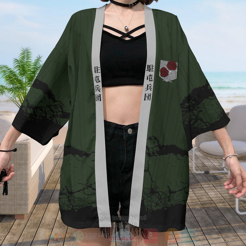 Anime Attack on Titan Garrison Inspired Kimono 1 2 3 4