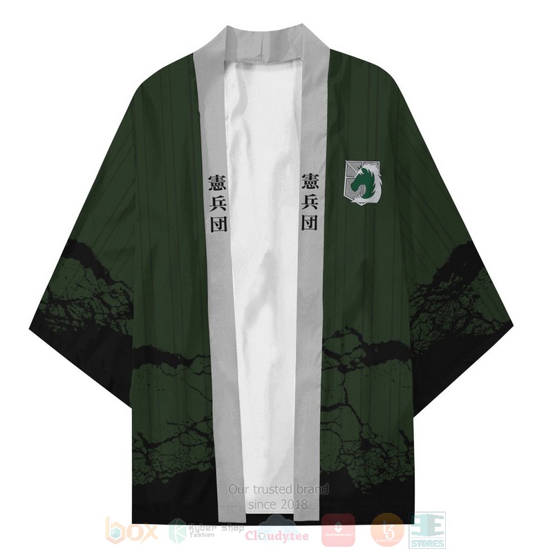 Anime Attack on Titan Military Police Inspired Kimono 1 2