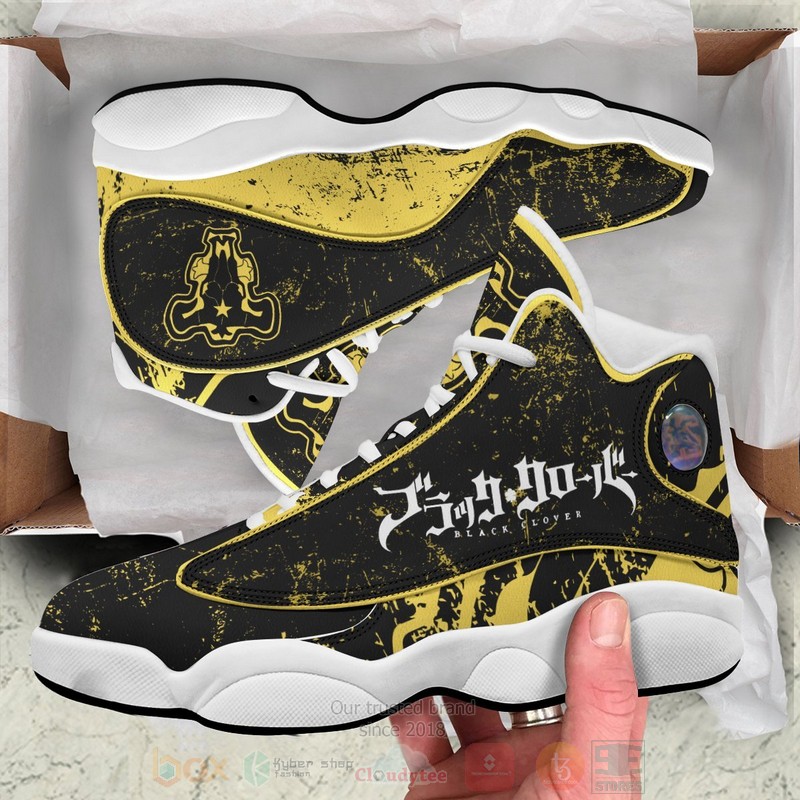 Anime Black Clover Bulls Air Jordan 13 Shoes 1 2