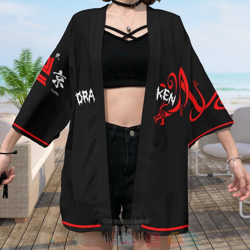 Anime Draken Ryuguji Tokyo Revengers Black Inspired Kimono 1 2 3 4