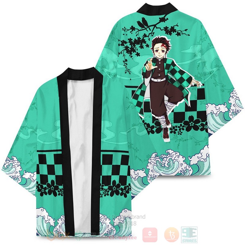 Anime Dreamy Tanjiro Kimetsu no Yaiba Inspired Kimono