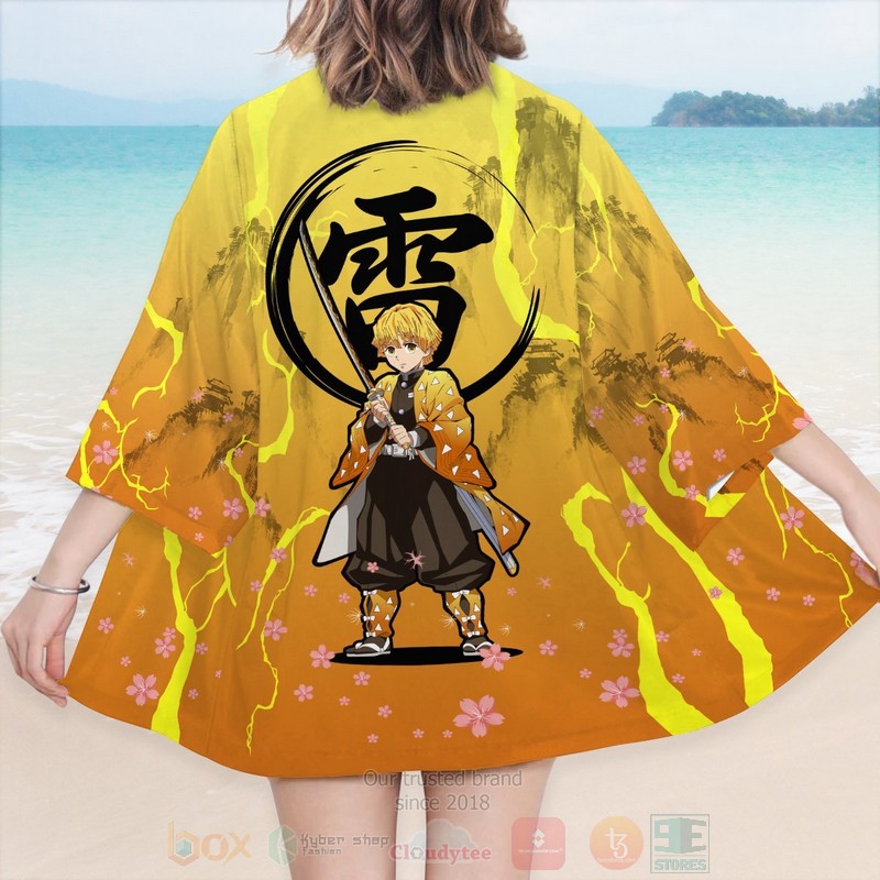 Anime Dreamy Zenitsu Demon Slayer Inspired Kimono 1 2 3 4 5
