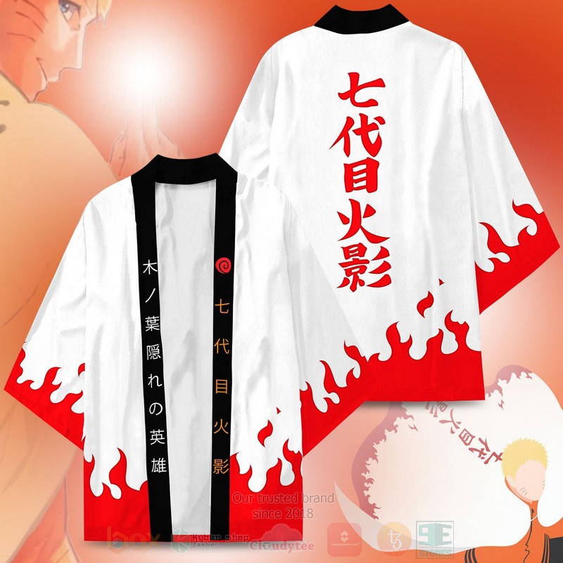 Anime Naruto Hokage Inspired Kimono 1