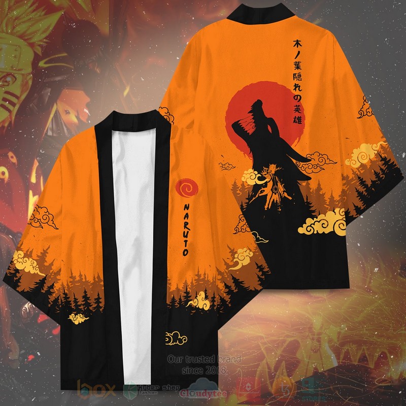 Anime Naruto Kyubi Inspired Kimono 1