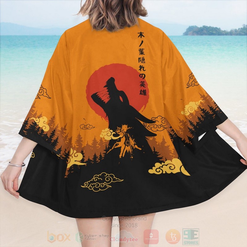 Anime Naruto Kyubi Inspired Kimono 1 2 3 4 5