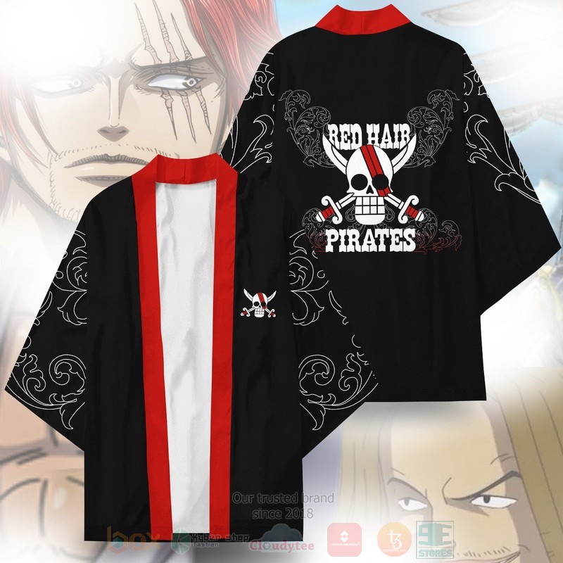 Anime One Piece Red Hair Pirates Inspired Kimono 1