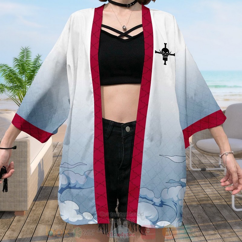 Anime One Piece Yonko Whitebeard Inspired Kimono 1 2 3 4